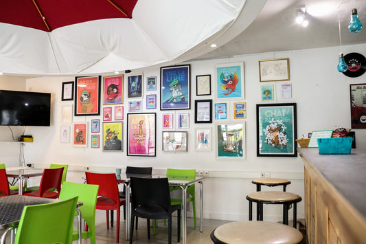 Exhibition at BlaBlacaf' in Thairé