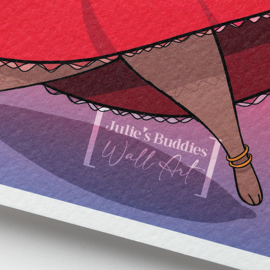 JULIESBUDDIES Postcard Bohemian Bear