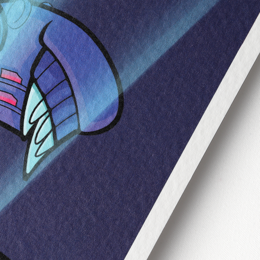 Carte postale JULIESBUDDIES Poulet Cyberpunk