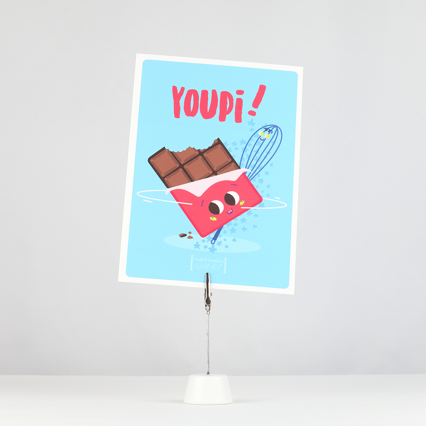 JULIESBUDDIES Postcard “Youpi!” Happy Chocolate