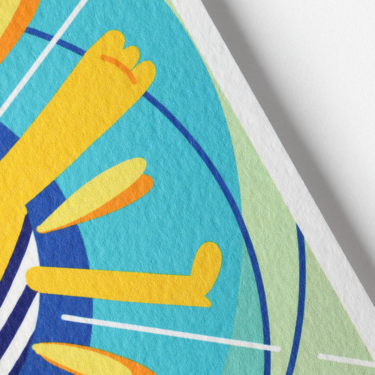 Carte postale JULIESBUDDIES "Joie Bonheur" Soleil joyeux