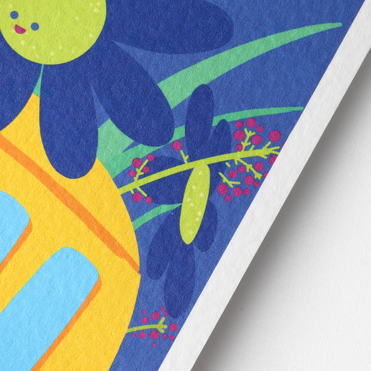 Carte postale JULIESBUDDIES "Merci" Bus scolaire