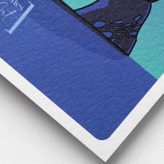 Carte postale JULIESBUDDIES Crocodile de l'espace