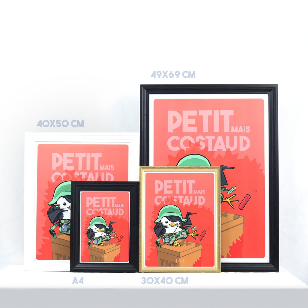 Angry Penguin Poster in multiple frame sizes