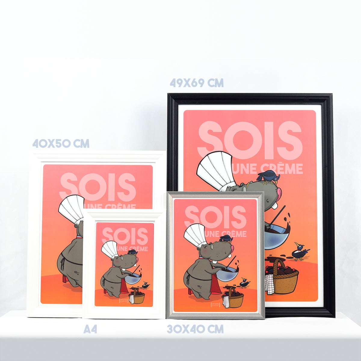 JULIESBUDDIES Poster Chef Hippopotamus