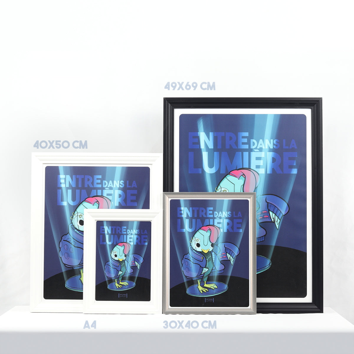 JULIESBUDDIES Poster Cyberpunk Chicken