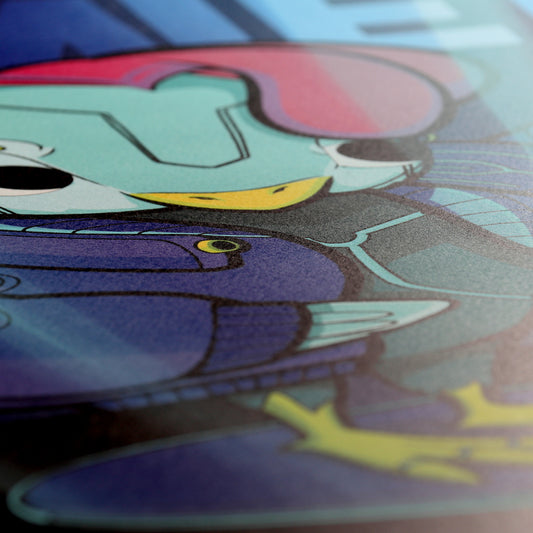 JULIESBUDDIES Poster Cyberpunk Chicken