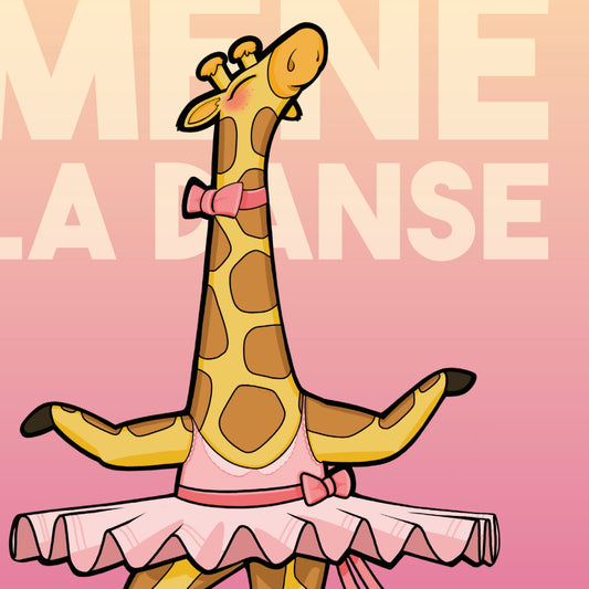 JULIESBUDDIES Poster Dancing Giraffe