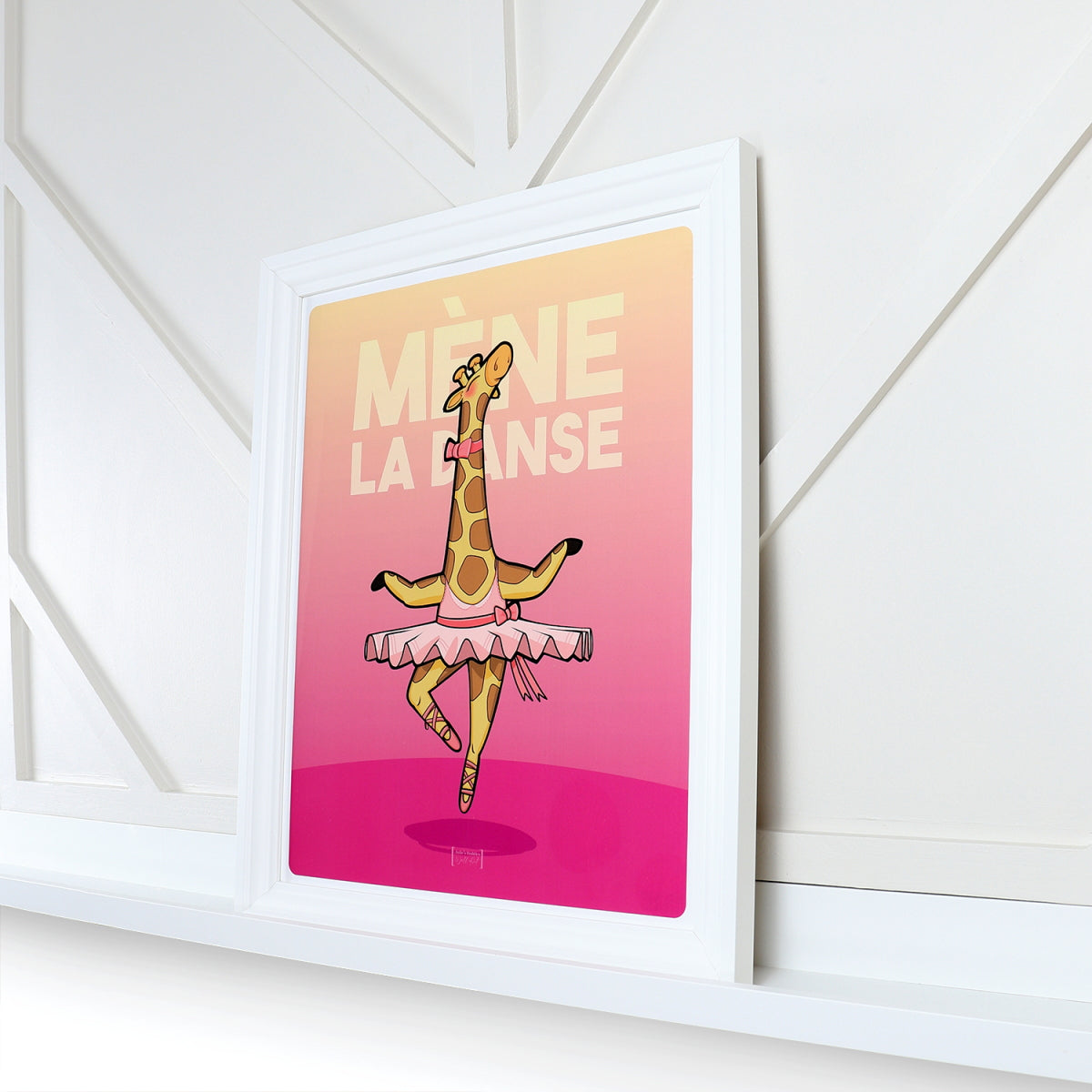 Affiche JULIESBUDDIES Girafe Danseuse