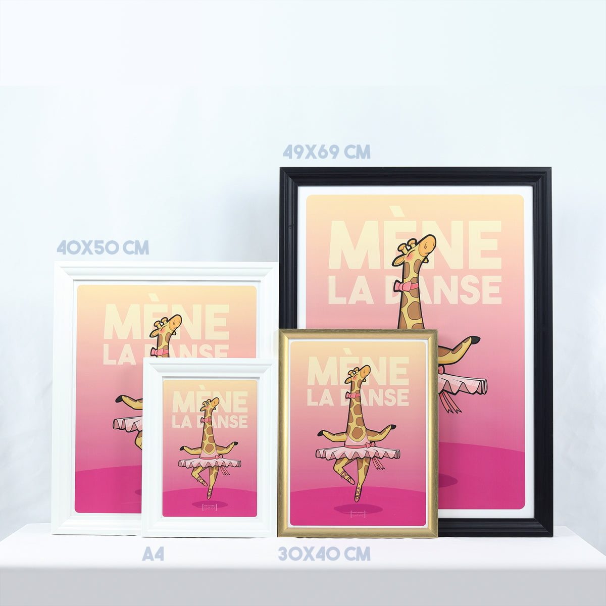 JULIESBUDDIES Poster Dancing Giraffe