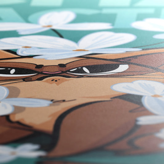 High quality matte textured Moody Cat print