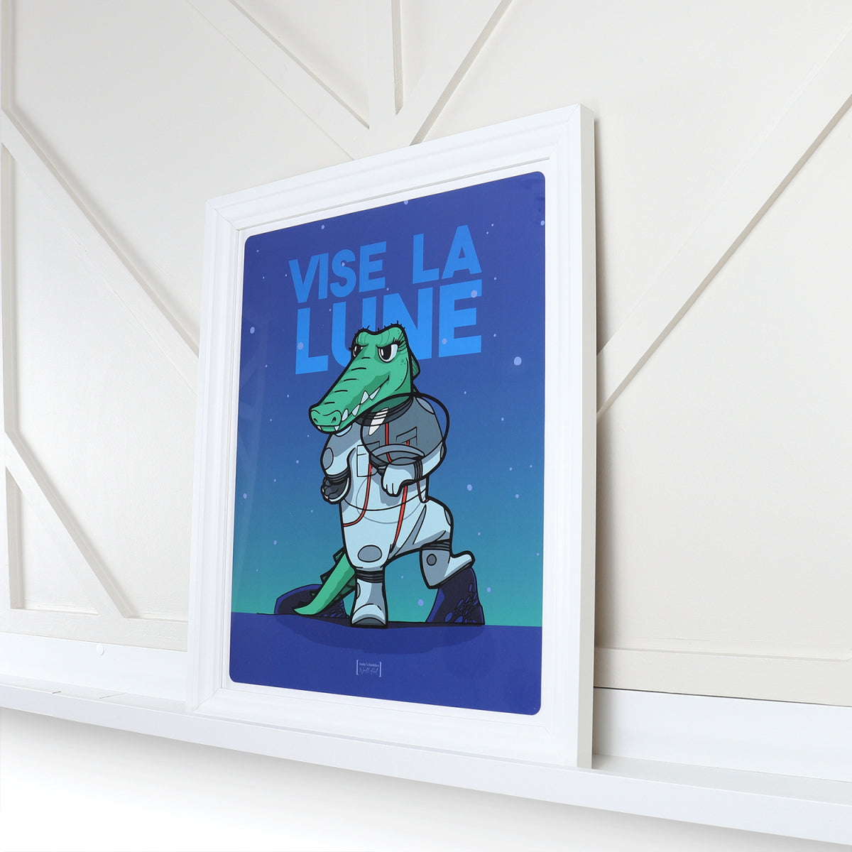 Affiche JULIESBUDDIES Crocodile de l'espace