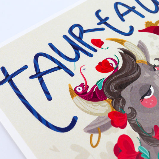 Carte postale JULIESBUDDIES Collection Astro TAUREAU