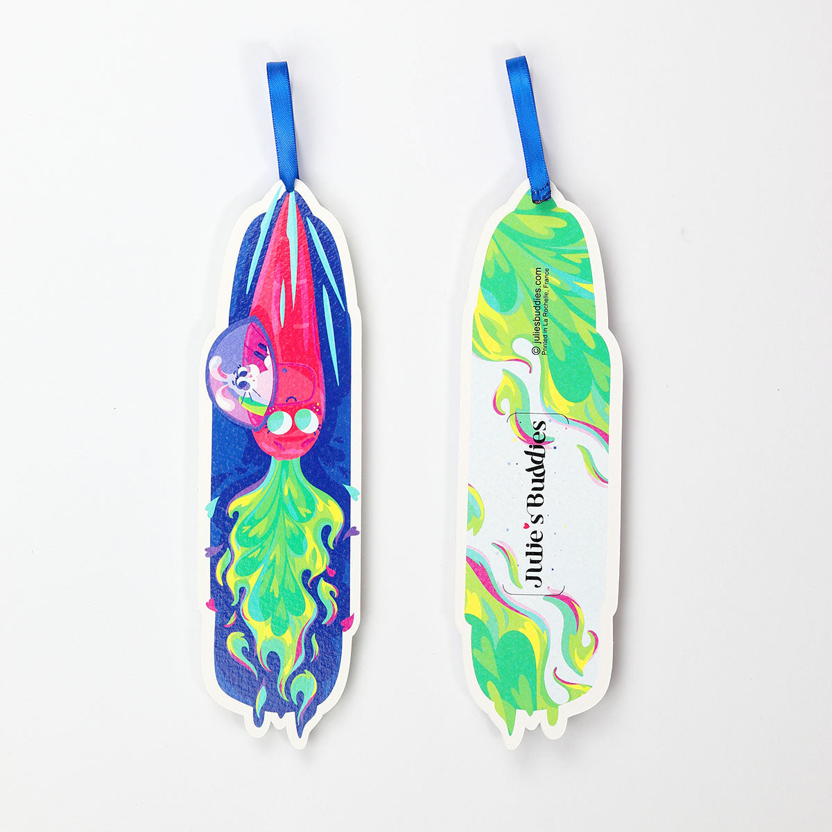 JULIESBUDDIES Bunny Rocket Bookmark