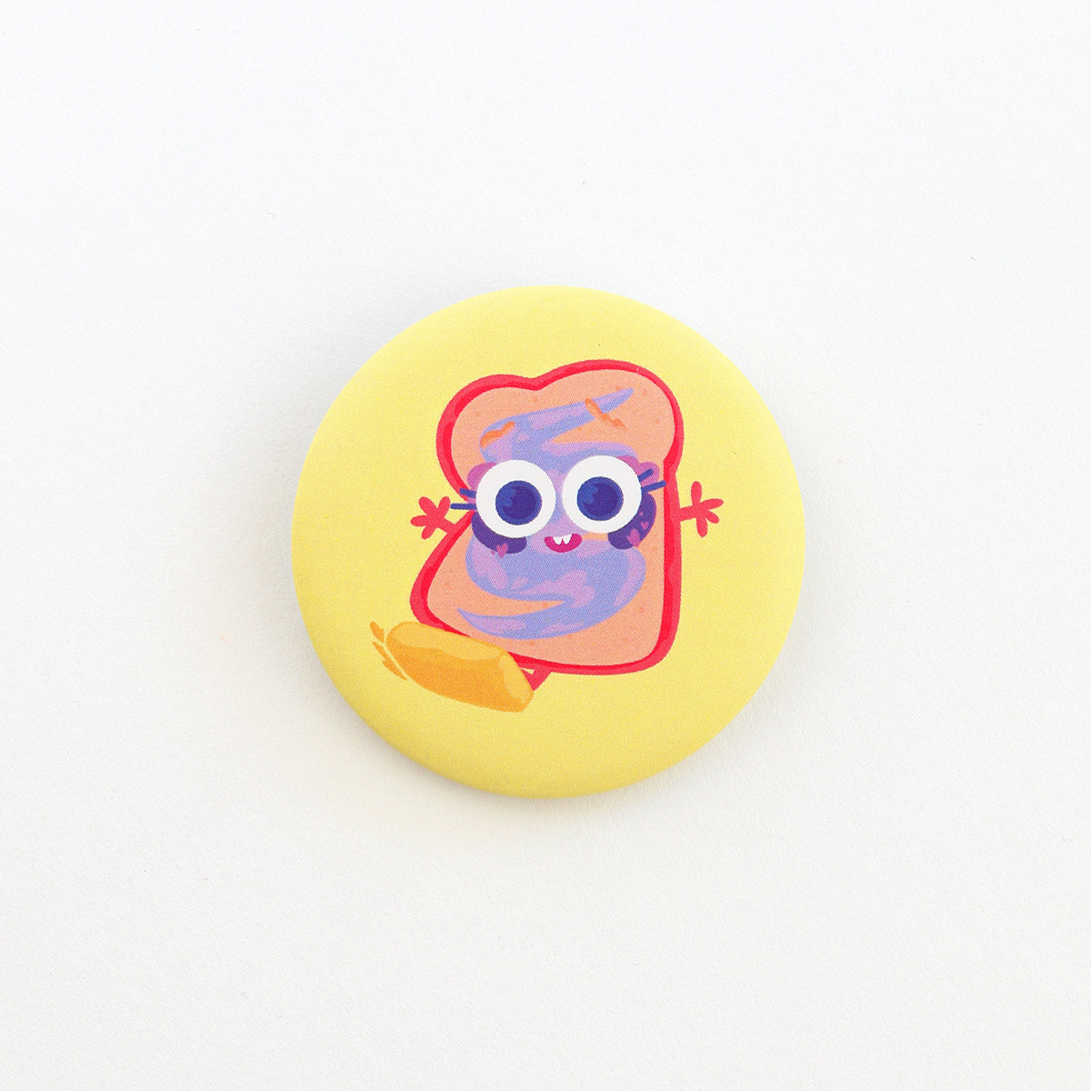 JULIESBUDDIES Button Pin Badge "Peanut Butter and Jelly"