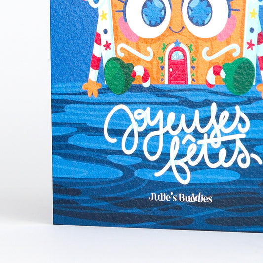 Carte de Voeux JULIESBUDDIES - Maison de pain d'épices