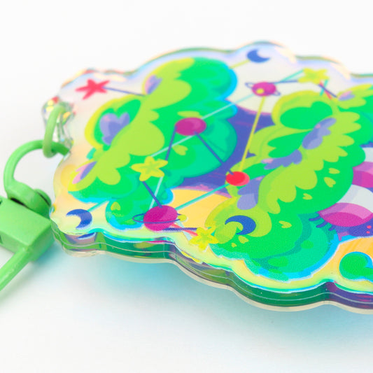 JULIESBUDDIES Porte-clés Brocoli Cosmique en Acrylique