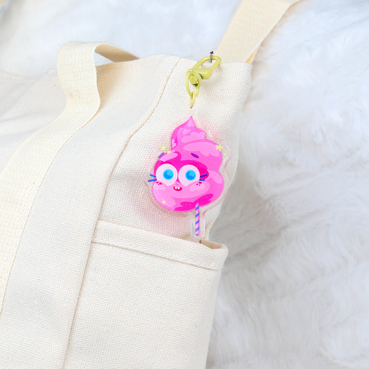 JULIESBUDDIES Porte-clés Barbe à Papa en Acrylique