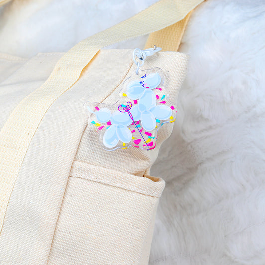 JULIESBUDDIES Balloon Dog Acrylic Keychain
