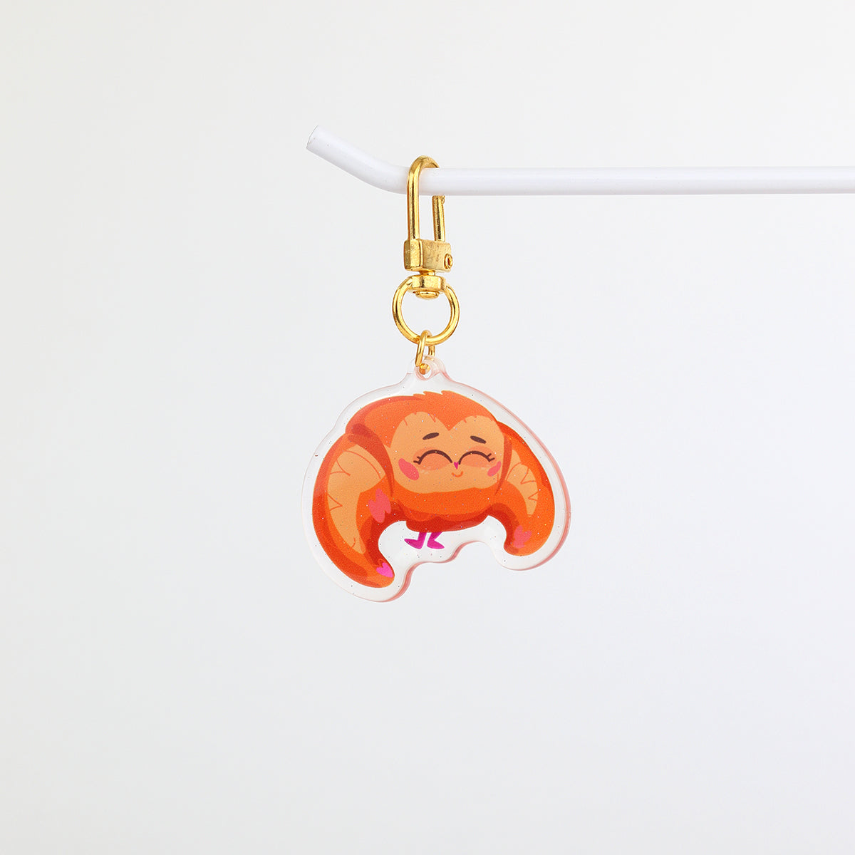 JULIESBUDDIES Porte-clés Bébé Croissant en Acrylique
