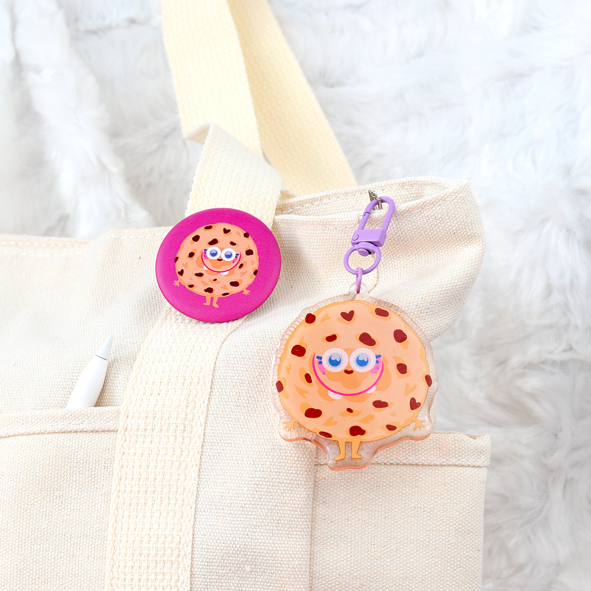 JULIESBUDDIES Charming Cookie Acrylic Keychain