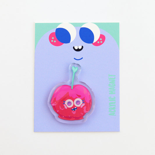 JULIESBUDDIES Candy Apple Acrylic Magnet