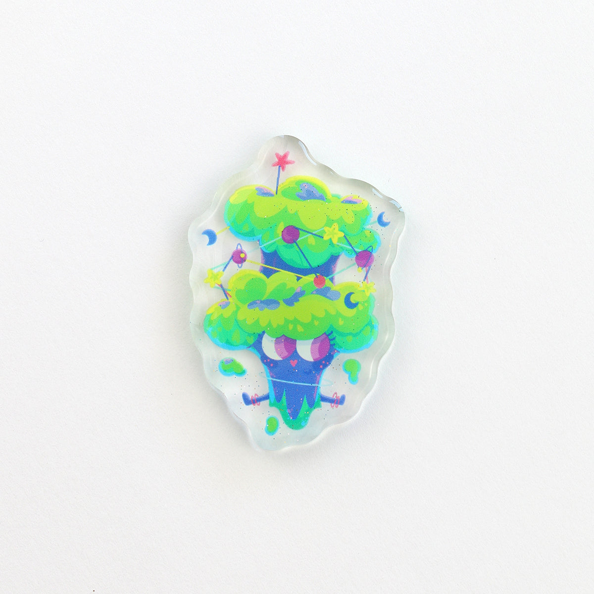 JULIESBUDDIES Cosmic Broccoli Acrylic Magnet