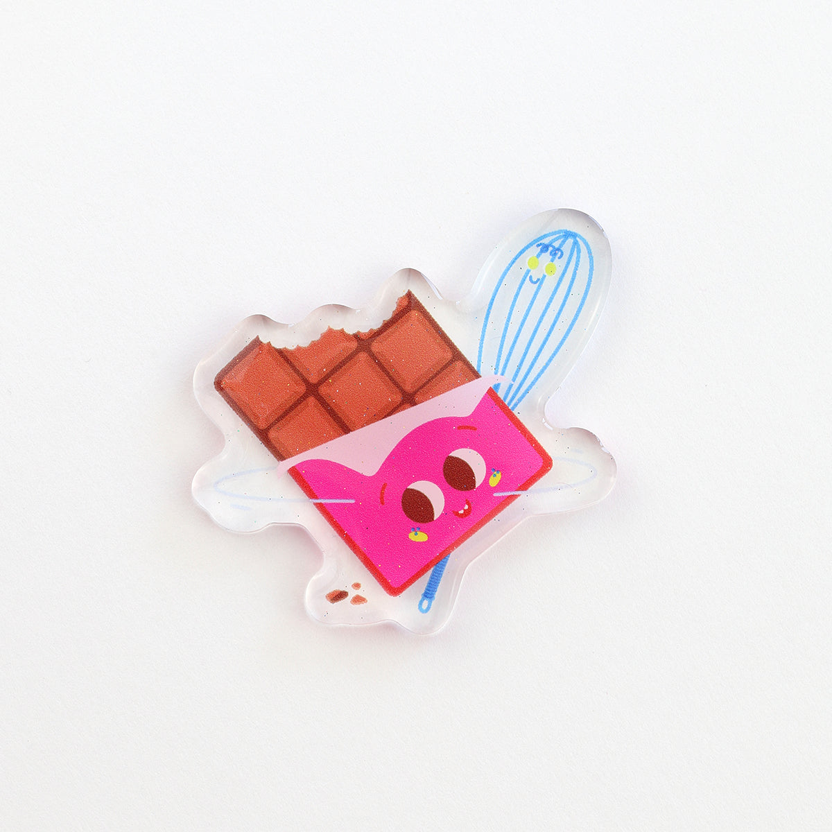 JULIESBUDDIES Happy Chocolate Acrylic Magnet