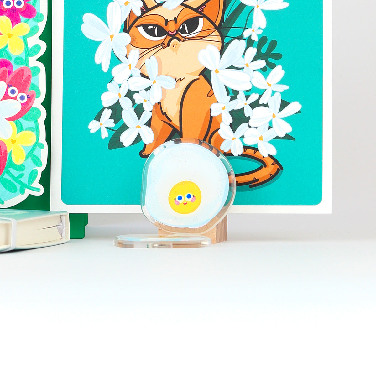 JULIESBUDDIES Egg Acrylic Magnet