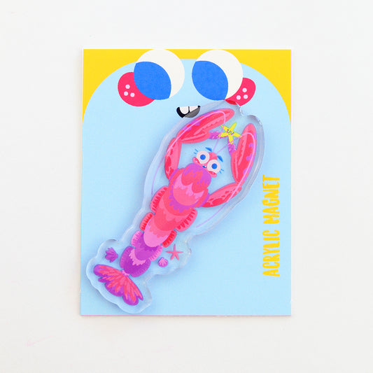 JULIESBUDDIES Lobster Acrylic Magnet