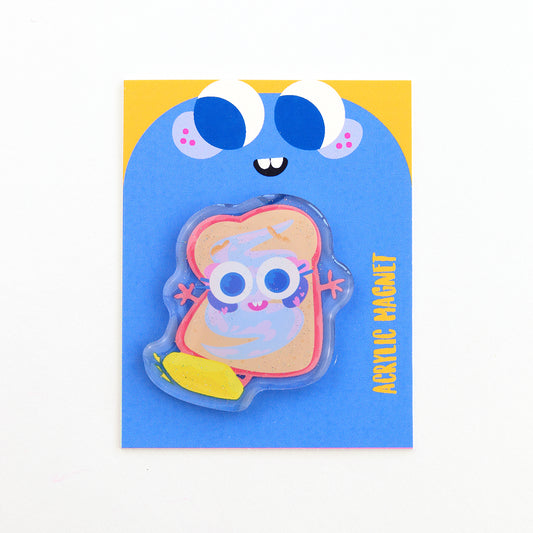 JULIESBUDDIES Peanut Butter and Jelly Acrylic Magnet
