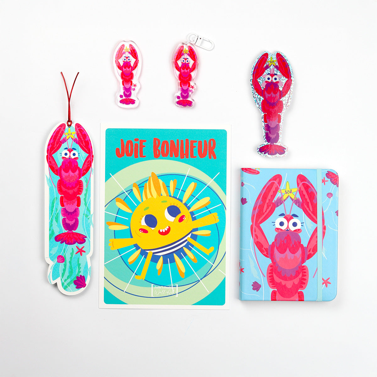 JULIESBUDDIES Marque-pages Homard