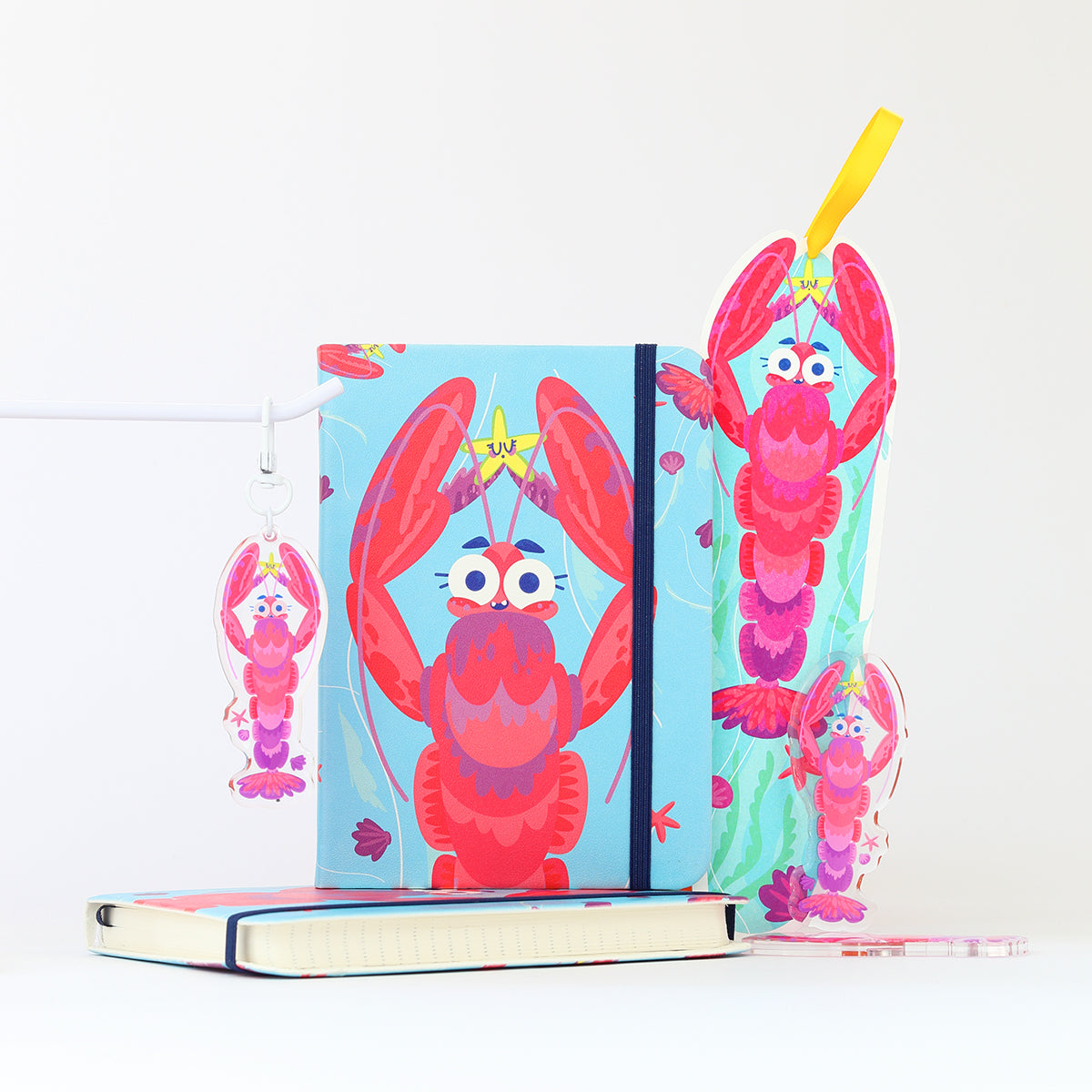 JULIESBUDDIES Carnet A6 "Homard"
