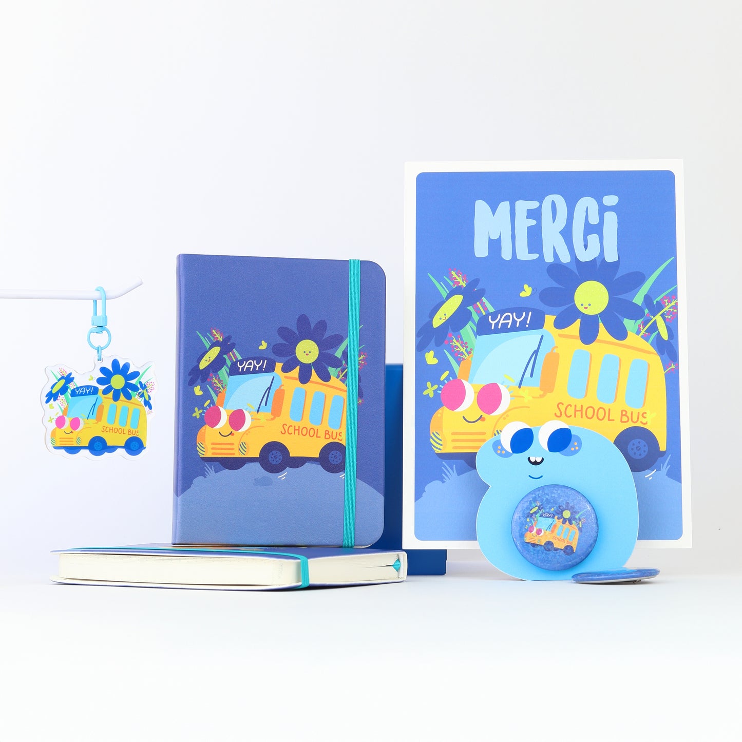 JULIESBUDDIES Carnet A6 "Bus scolaire"