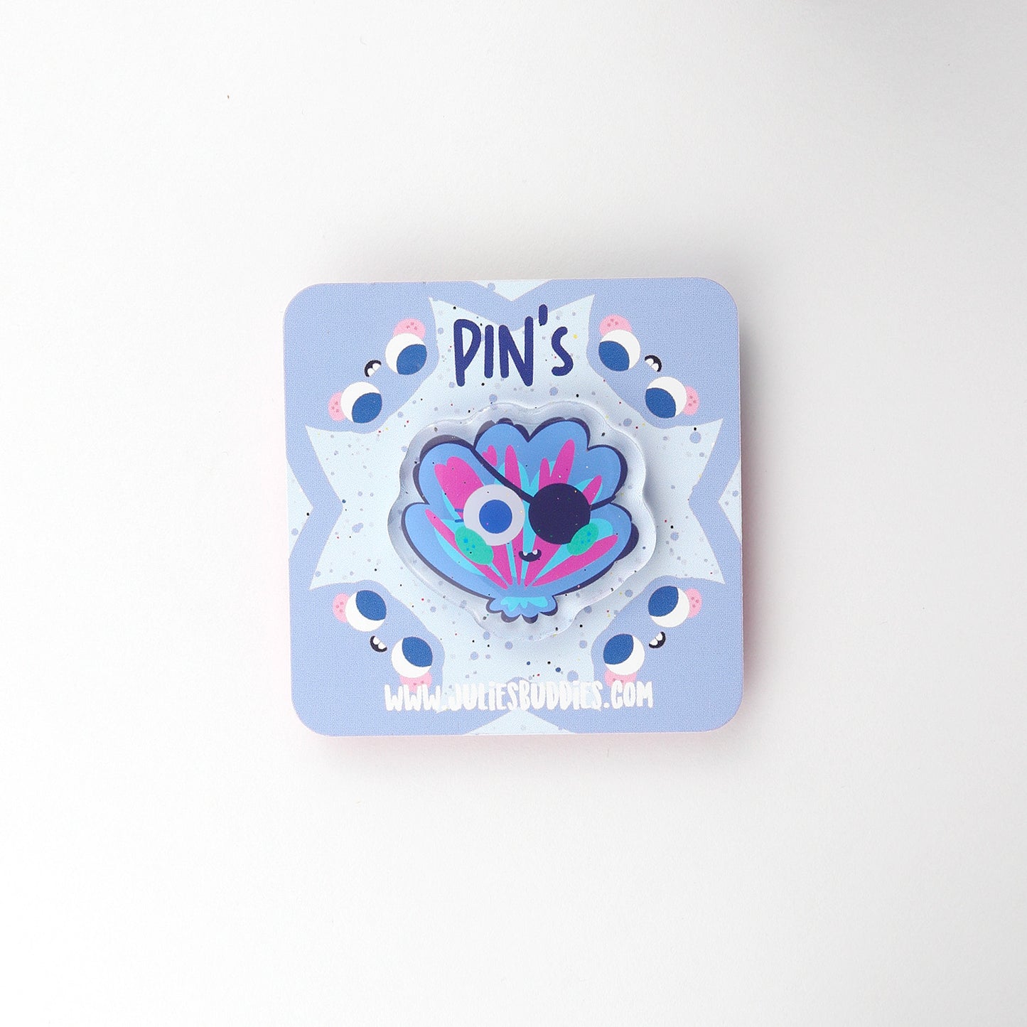 JULIESBUDDIES Pins Coquillage Pirate en Acrylique