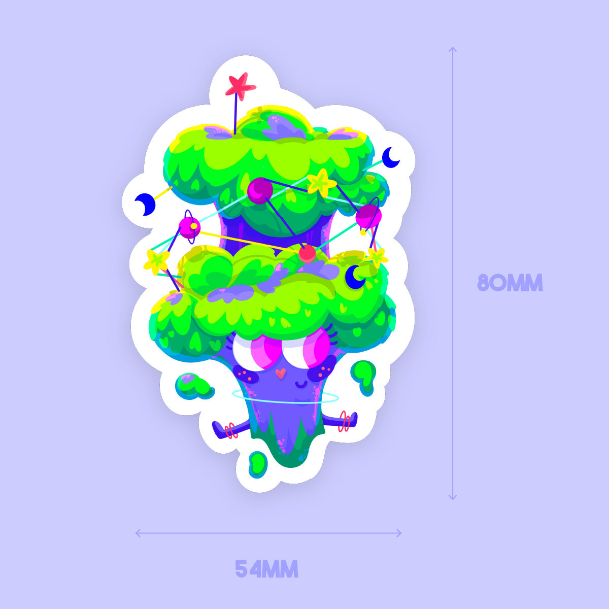 JULIESBUDDIES Cosmic Broccoli Individual Sticker