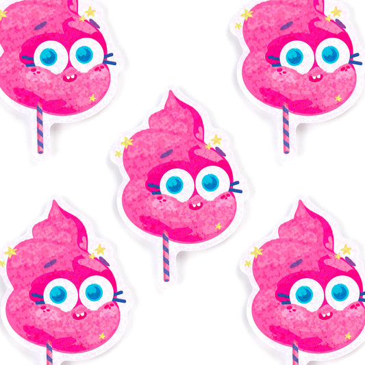 JULIESBUDDIES Autocollant individuel Barbe à papa
