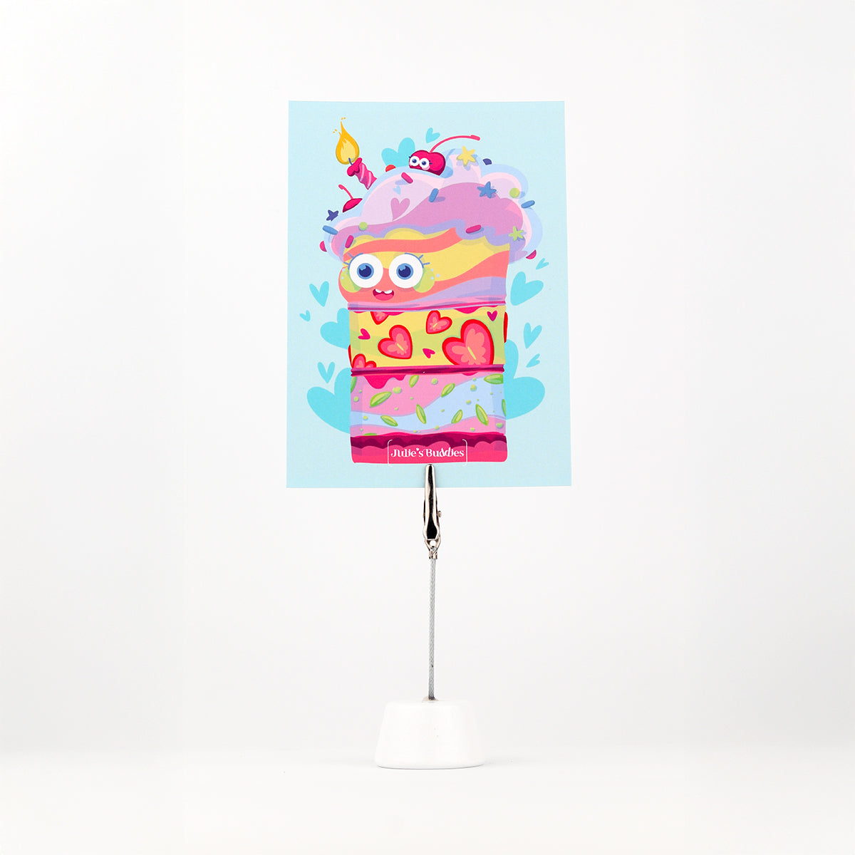 JULIESBUDDIES Birthday Cake Postcard