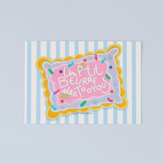 JULIESBUDDIES Butter Biscuit Postcard