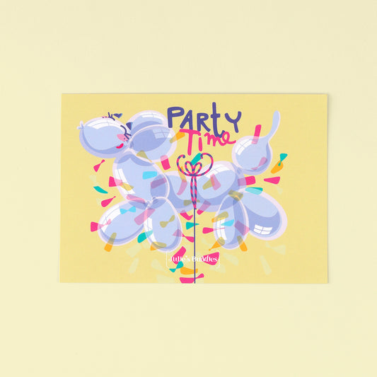JULIESBUDDIES Balloon Dog Postcard