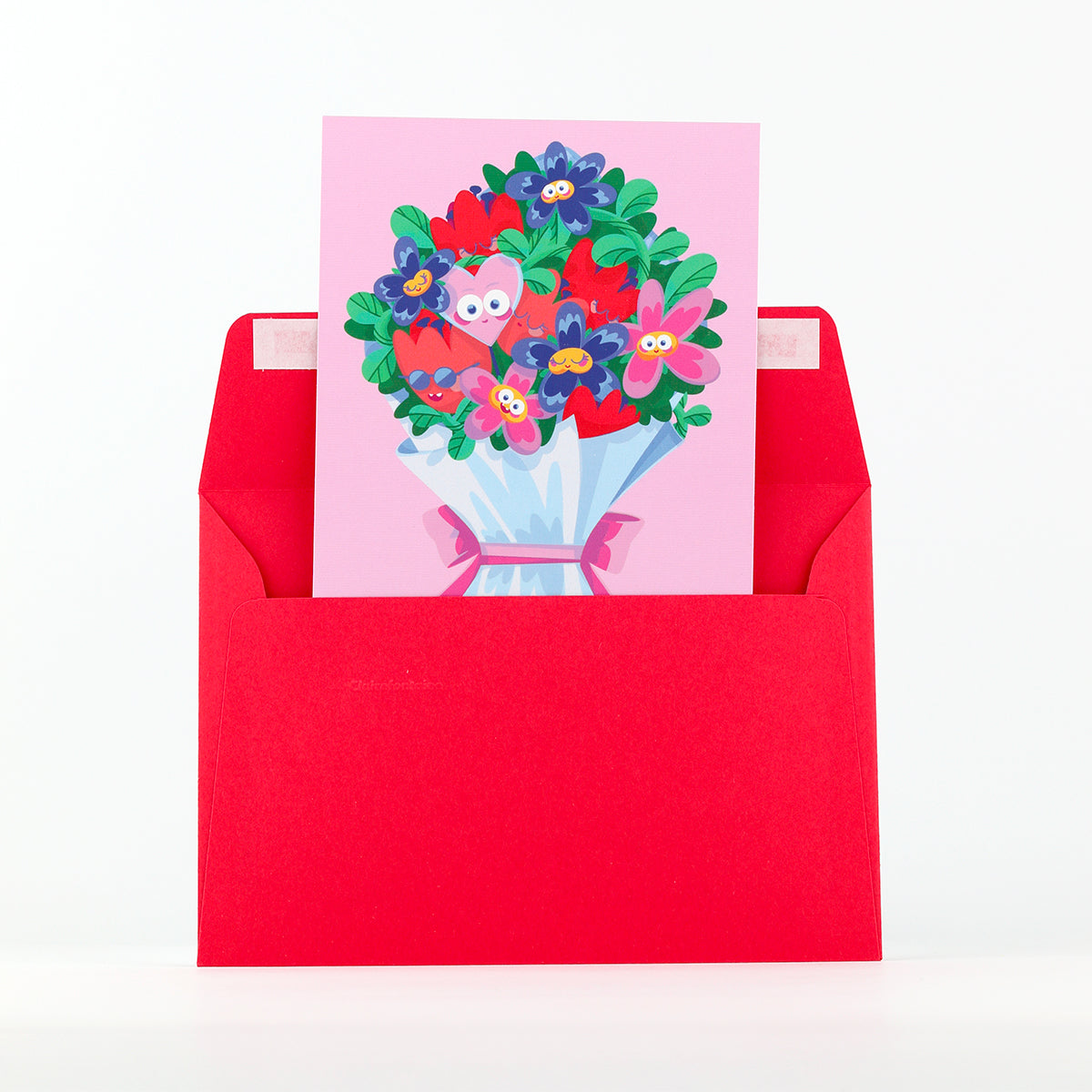 JULIESBUDDIES Bouquet of Flowers Postcard
