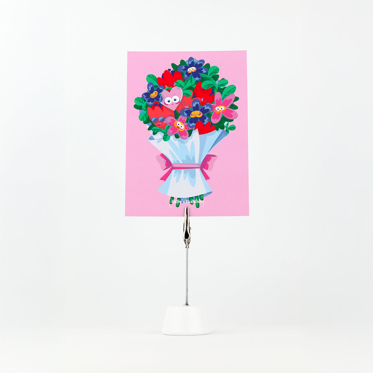 JULIESBUDDIES Bouquet of Flowers Postcard