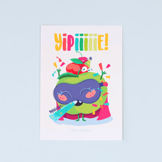 JULIESBUDDIES Fruits Dance Postcard