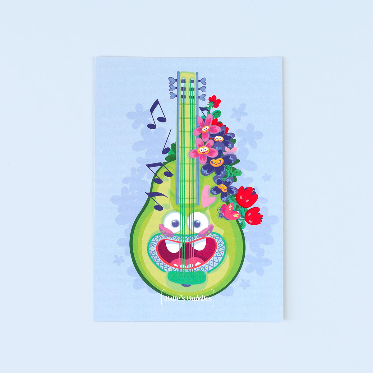 JULIESBUDDIES Guitar Postcard