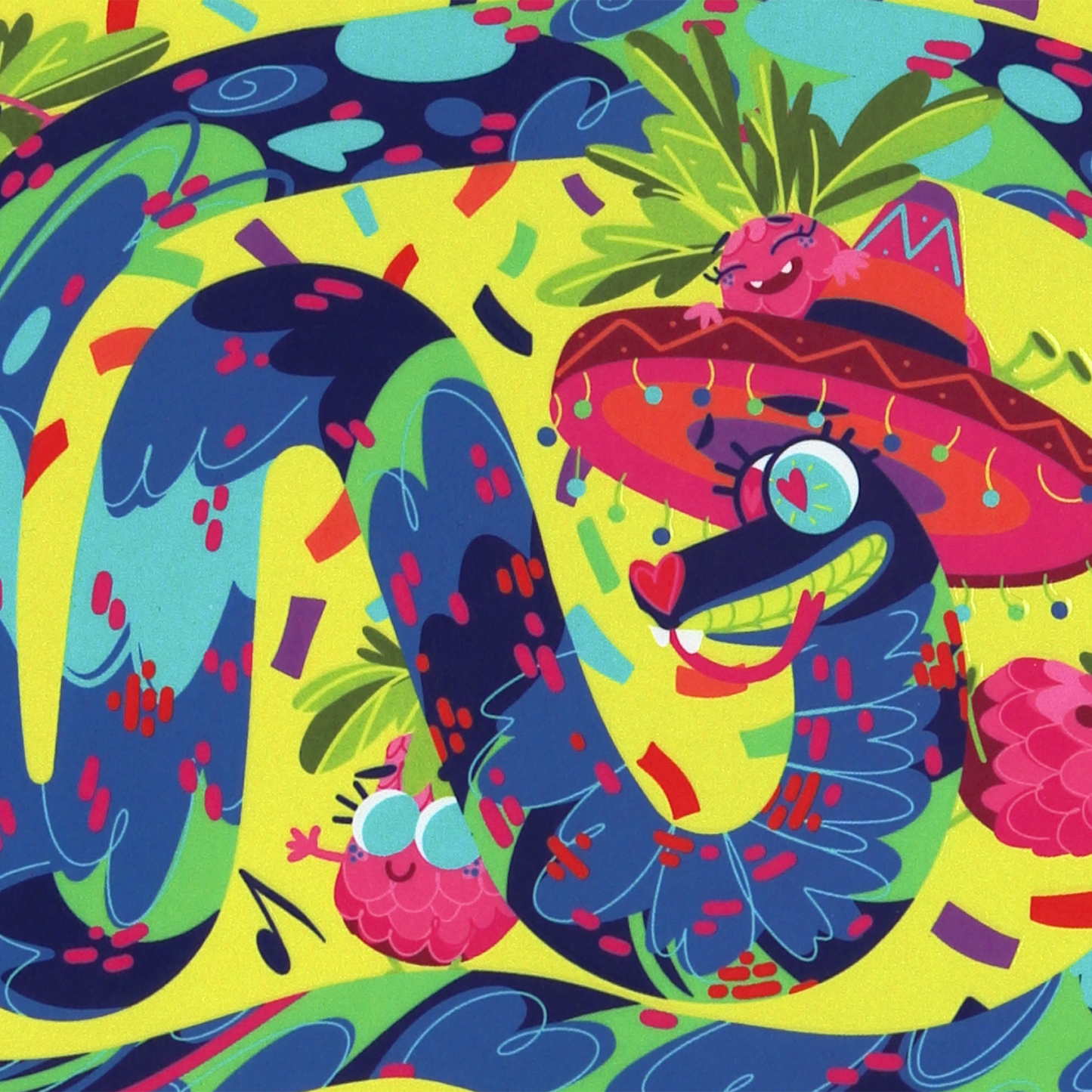 JULIESBUDDIES Postcard Mexican Snake Shake