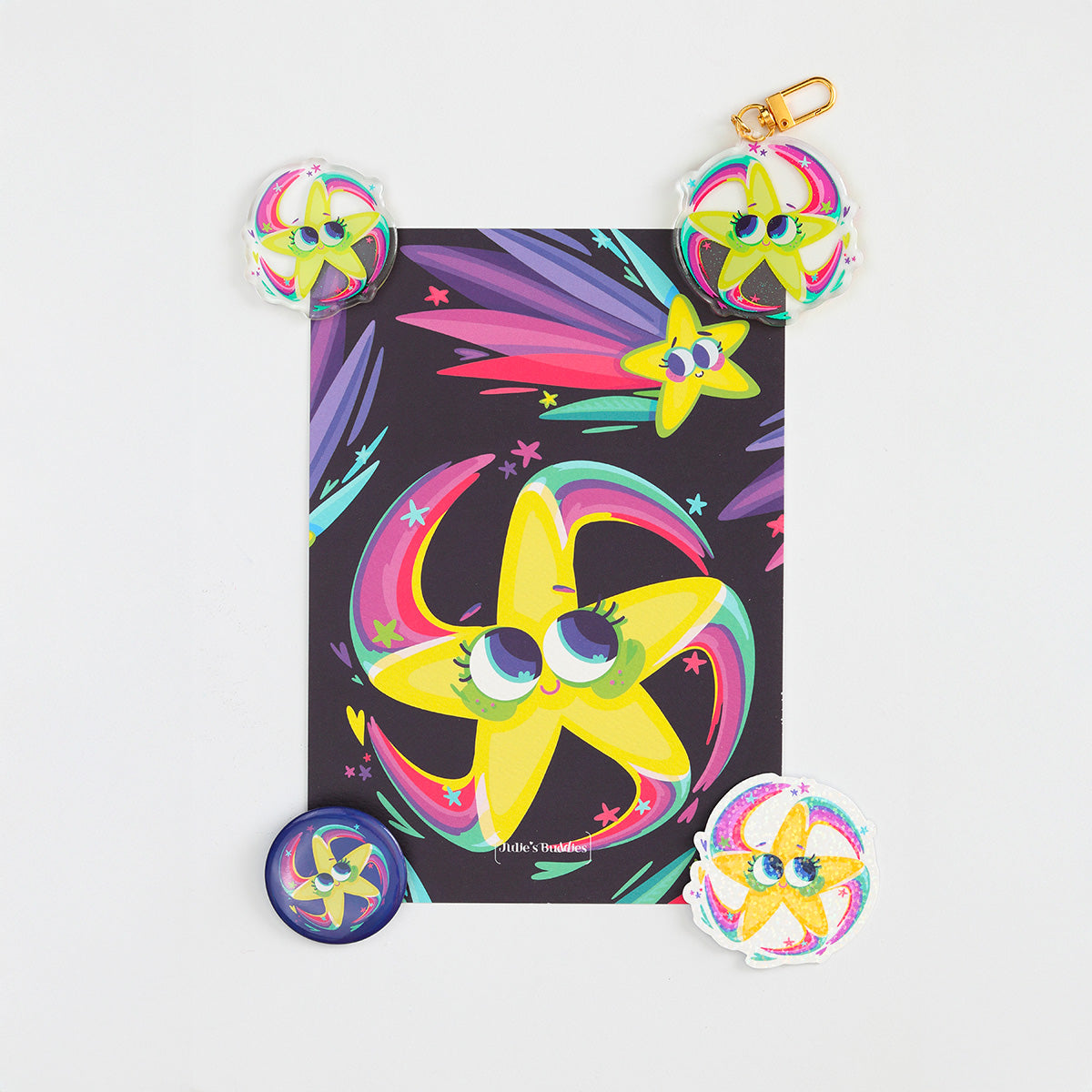 JULIESBUDDIES Postcard Shooting Star