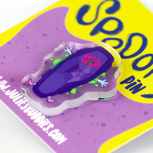 JULIESBUDDIES Pins Cercueil en chaussettes en Acrylique