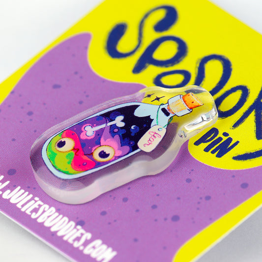 JULIESBUDDIES Pins Potion de Peur en Acrylique