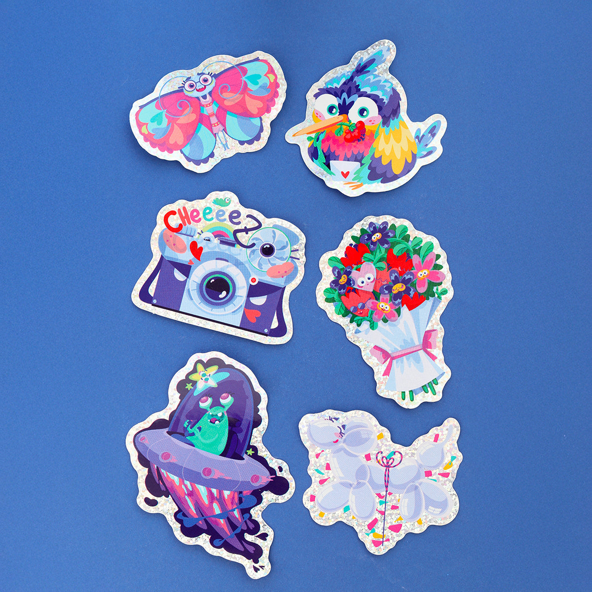 JULIESBUDDIES Butterfly Glitter Sticker
