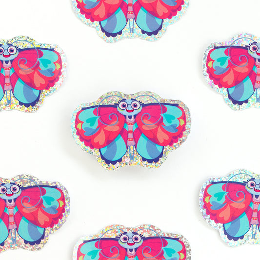 JULIESBUDDIES Butterfly Glitter Sticker